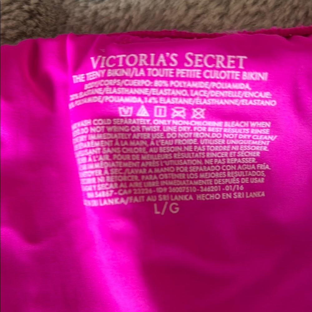 Victoria's Secret Hot Pink Lace Bikini - Picture 7 of 8